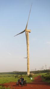 Babu by the 90m tall windmill