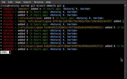 Git Bisect Tutorial - ruturaj.net